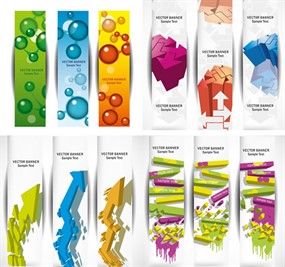 卡通创意卡片矢量素材